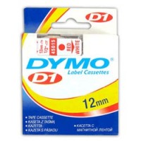 Лента для принтера DYMO Label Manager 150, 12ммх7м пластик. красный/белый (45015)