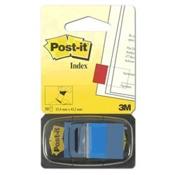 Закладки самоклеящ. "Post-IT" 25 мм, синий, 50 шт., 680-2 (3М, США)