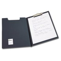 Папка-планшет DURABLE (Германия) с верхним прижимом и крышкой А4, черная, 2357-01