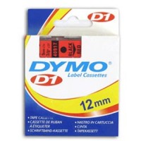 Лента для принтера DYMO Label Manager 150, 12ммх7м пластик. черный/красный (45017)