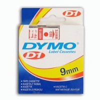 Лента для принтера DYMO Label Manager 150, 9ммх7м пластик. красный/белый (40915)