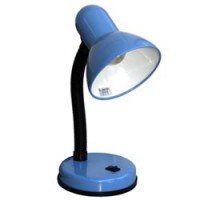 Настольная лампа МТ2077А на подставке, 60Вт, +лампа накаливания, голубая, высота 30см, Е27