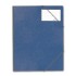 Папка на резинках DURABLE (Германия) с наружным прозр. карманом д/визитки, т-синяя, до 150л, 2320-07