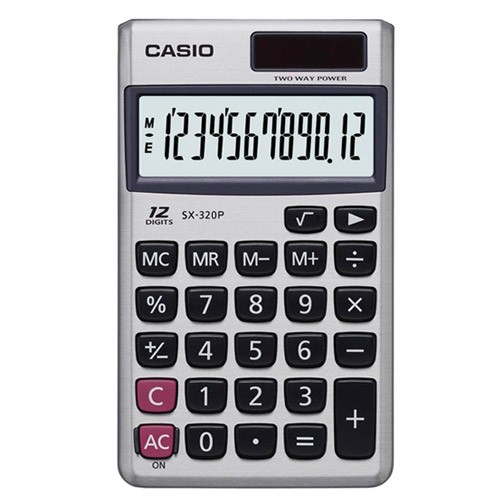 Калькулятор CASIO карманный SL-300SV, 8 разрядов, двойное питание, 118,5x70мм, блистер