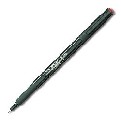 Ручка капиллярная FABER-CASTELL FINEPEN 1511, толщ. письма 0,4мм, арт. FC151121, красная