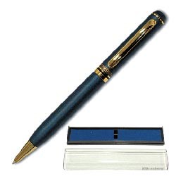 Ручка шариковая BRAUBERG бизнес-класса "Aristocrat Blue", корпус синий, золот. детали, 140698, синяя