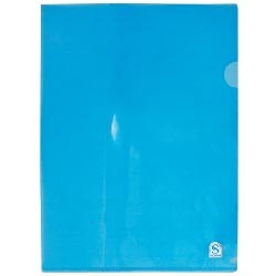 Папка-уголок жесткая, ф.A4, прозрачная, синяя, 0,18мм, SF208-2/BU