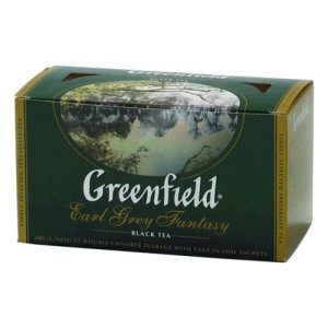 Чай GREENFIELD "Earl Grey", черный, 25 пакетиков в конвертах по 2г