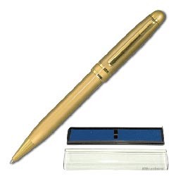 Ручка шариковая BRAUBERG бизнес-класса "Oceanic Gold", корпус золот., золот. детали, 140722, синяя
