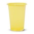 Одноразовый стакан пластиковый 0,2л, желтый, ПП, для хол/гор.