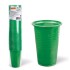 Одноразовый стакан пластиковый 0,2л, зеленый, ПП, для хол/гор.