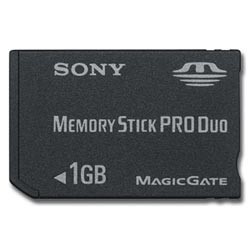 Карта памяти Memory Stick SONY 1Gb PRO DUO для фотокамер SONY