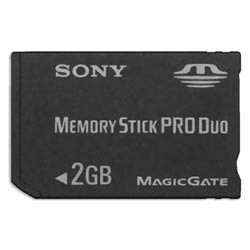 Карта памяти Memory Stick SONY 2Gb PRO DUO для фотокамер SONY