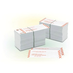 Накладка для упаковки корешков банкнот, большая, без номинала, в комплекте 2000 шт.